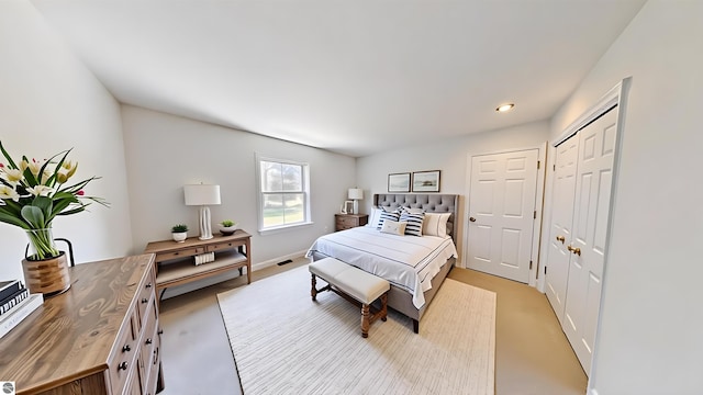 bedroom with baseboards