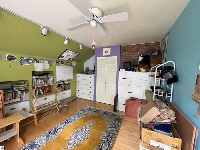 630 N State St, Alma, MI 48801 - office space featuring hardwood / wood-style flooring and ceiling fan