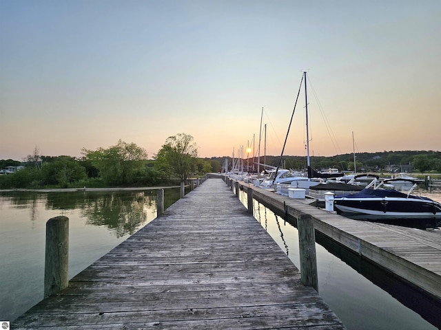205 S Elm St, Suttons Bay, MI 49682 - dock featuring a water view
