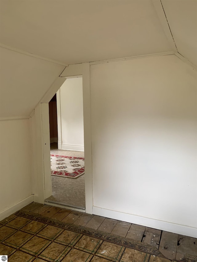bonus room with lofted ceiling