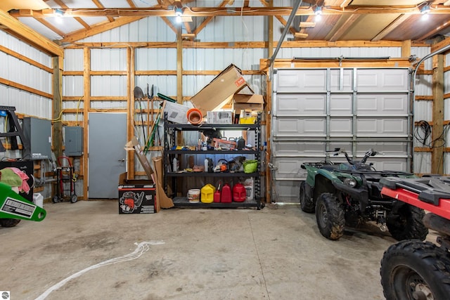 2250 N Coleman Rd, Coleman, MI 48618 - garage featuring electric panel