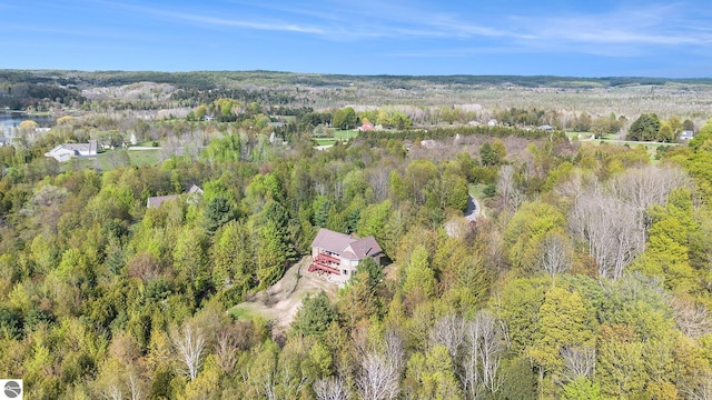 3290 Sumac Trl, Frankfort, MI 49635 - view from above of property featuring a heavily wooded area