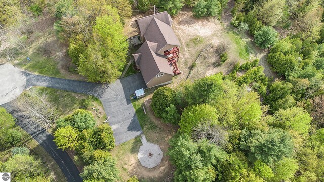 3290 Sumac Trl, Frankfort, MI 49635 - aerial view of property and surrounding area