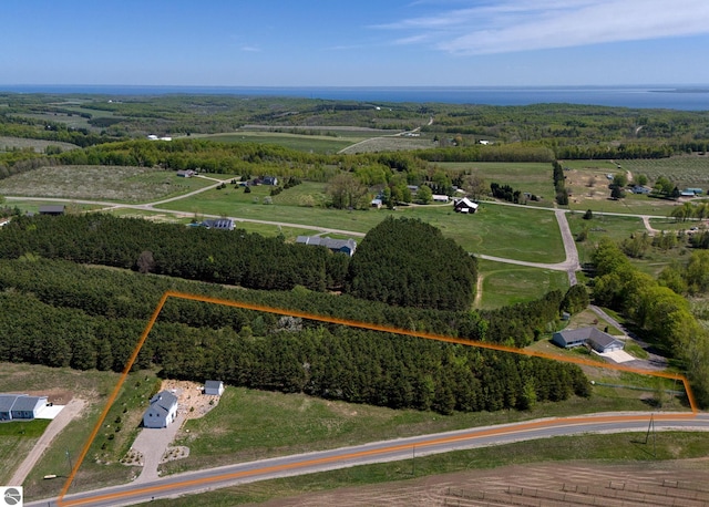 2494 N Setterbo Rd, Suttons Bay, MI 49682 - view of rural area featuring property parcel outlined