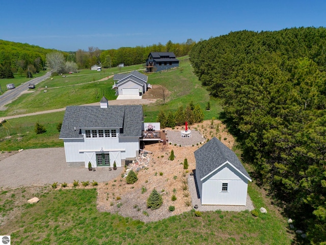2494 N Setterbo Rd, Suttons Bay, MI 49682 - view from above of property featuring a heavily wooded area
