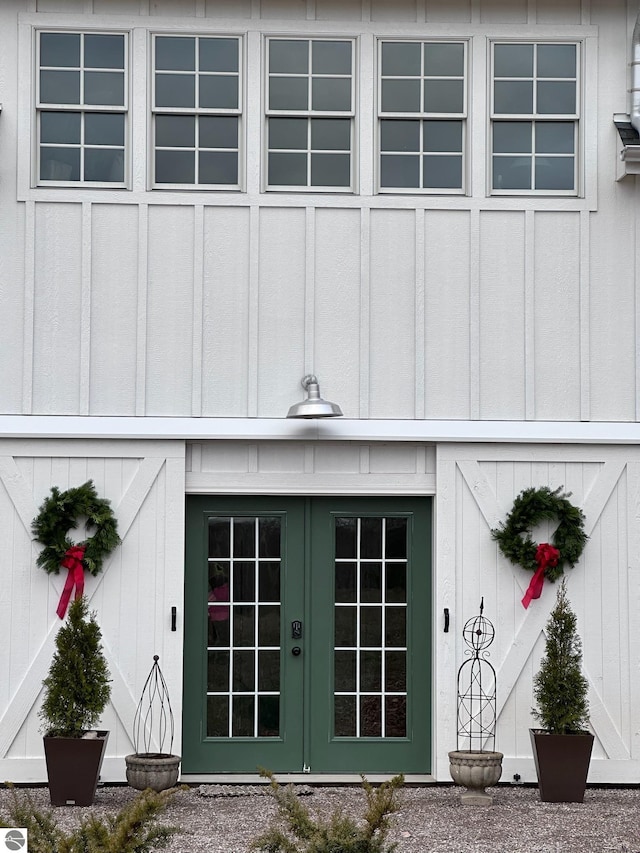 2494 N Setterbo Rd, Suttons Bay, MI 49682 - exterior view of french doors