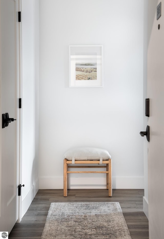 222 E State St Unit 303, Traverse City, MI 49684 - hallway featuring baseboards and wood finished floors