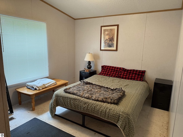 6661 Terry Ln, Hale, MI 48739 - bedroom with crown molding and vaulted ceiling