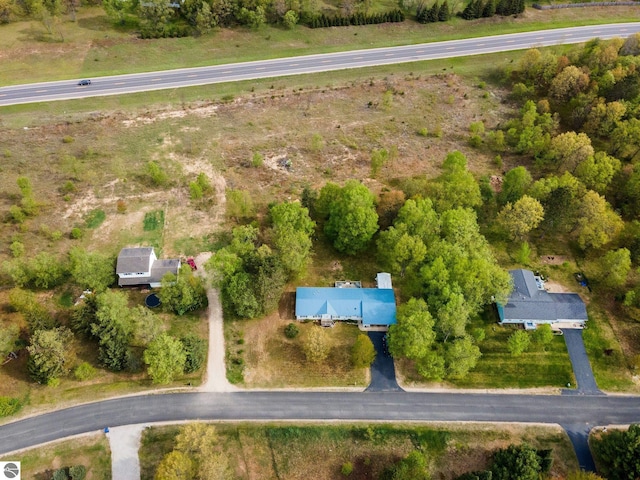 5206 S Riverview Dr, Lake City, MI 49651 - aerial view of property and surrounding area