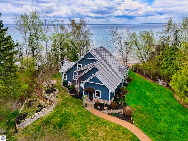 6433 S W Bayshore Dr, Traverse City, MI 49684 - view of subject property with a nearby body of water
