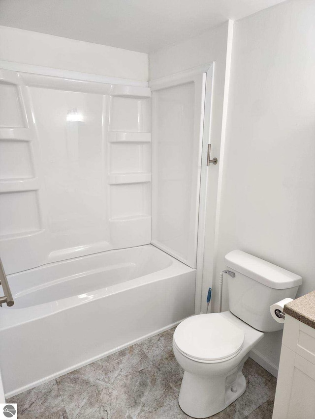8540 W Monroe, Elwell, MI 48832 - full bathroom featuring vanity, shower / tub combination, and toilet