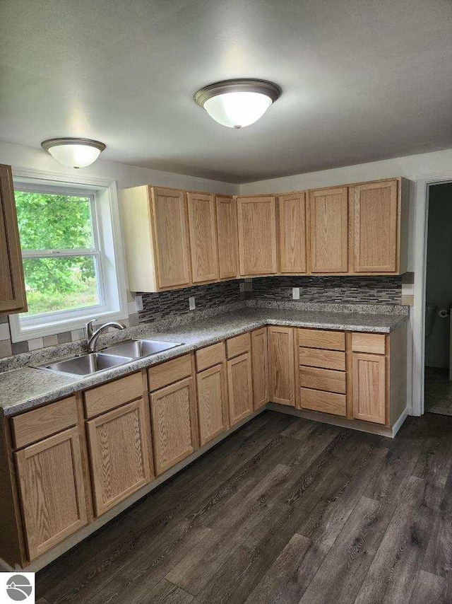 8540 W Monroe, Elwell, MI 48832 - kitchen featuring a sink and dark wood-style flooring