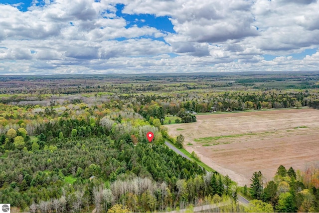 1151 N 8 Mile Rd, Lake City, MI 49651 - aerial view of a heavily wooded area