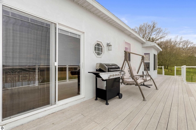 2769 White Rd, Frankfort, MI 49635 - deck featuring grilling area