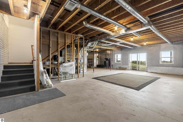 2769 White Rd, Frankfort, MI 49635 - basement featuring stairs