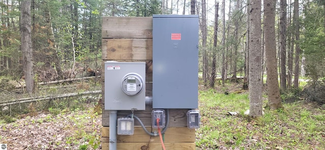 6031 Collins Rd, Onaway, MI 49765 - exterior view of electric meter