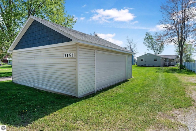 3151 W Lake Mitchell Dr, Cadillac, MI 49601 - view of detached garage
