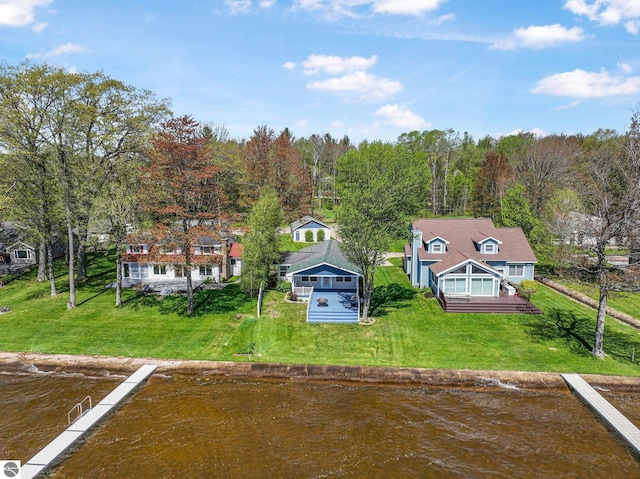 3151 W Lake Mitchell Dr, Cadillac, MI 49601 - view of subject property featuring a nearby body of water