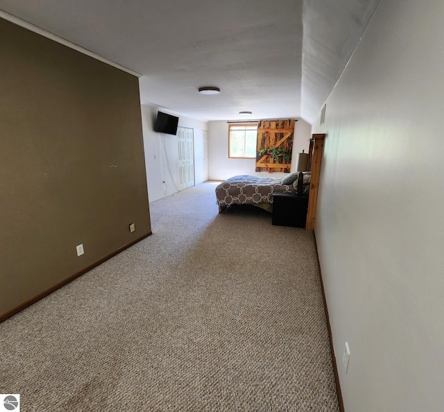 6878 Boss Rd, Ellsworth, MI 49727 - bedroom with carpet floors, baseboards, and a closet