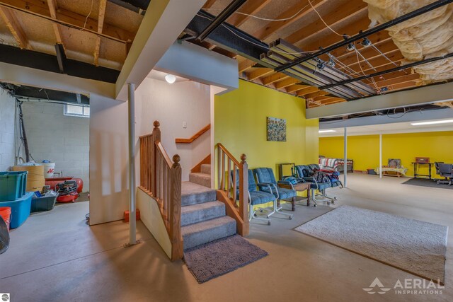 1929 Mohawk Trl, West Branch, MI 48661 - finished basement featuring stairs