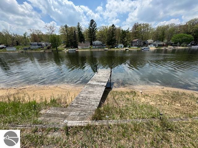 951 Lake Dr, Harrison, MI 48625 - water view featuring a boat dock