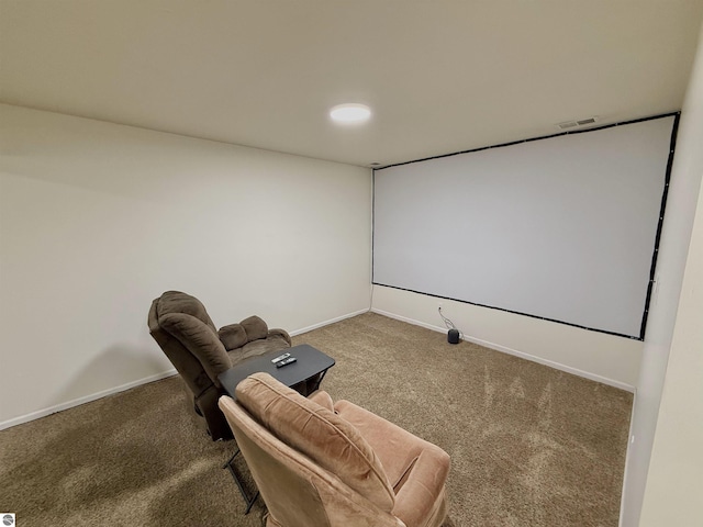 2442 Joseph Dr, Mount Pleasant, MI 48858 - carpeted cinema room featuring baseboards