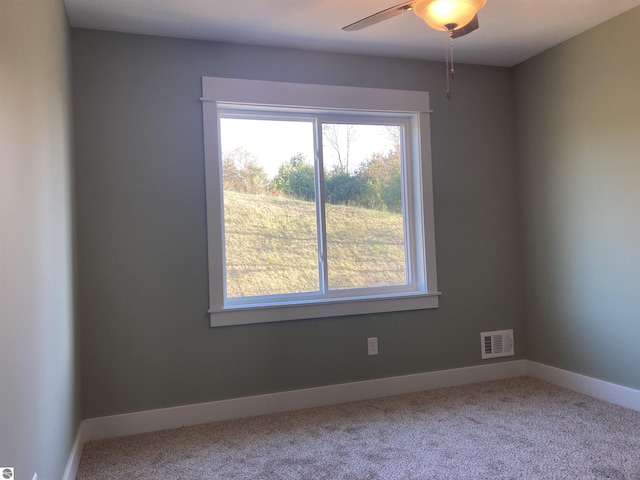 9286 S Flaska Dr Unit 12, Cedar, MI 49621 - empty room featuring healthy amount of natural light, carpet flooring, and ceiling fan