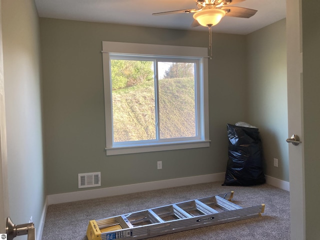 9296 S Flaska Dr Unit 14, Cedar, MI 49621 - spare room with carpet flooring, ceiling fan, and baseboards