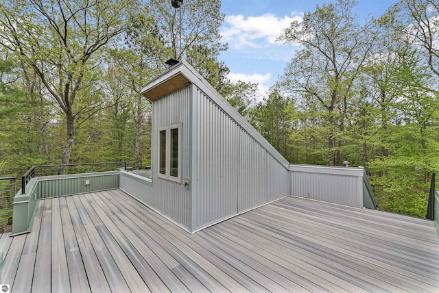 145 Fisher Rd, Traverse City, MI 49685 - view of wooden terrace