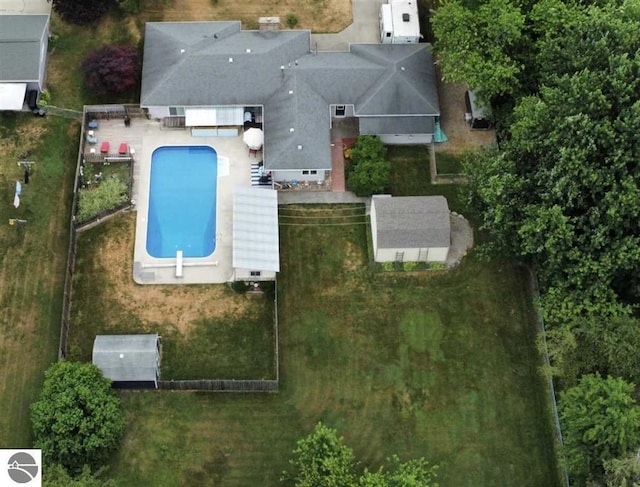 505 Eaton St, Breckenridge, MI 48615 - view of subject property with a pool area