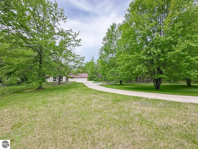 4809 N Alamando Rd, Coleman, MI 48618 - surrounding community featuring a lawn and a garage