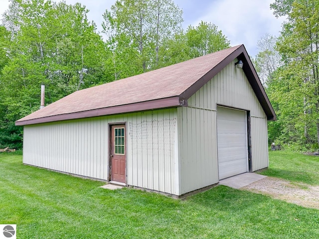 4809 N Alamando Rd, Coleman, MI 48618 - detached garage featuring driveway