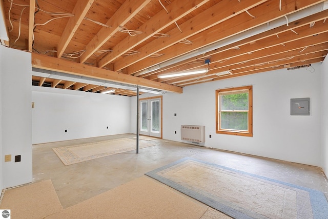 2460 E 26th Rd, Cadillac, MI 49601 - basement featuring heating unit and electric panel