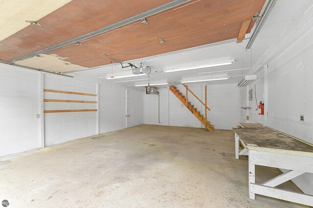 2460 E 26th Rd, Cadillac, MI 49601 - garage with a garage door opener