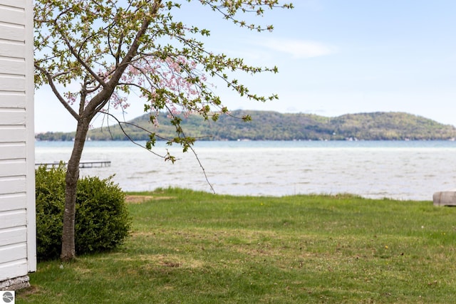 5434 W Macfarlane Rd, Glen Arbor, MI 49636 - water view featuring a mountain backdrop