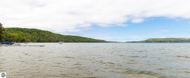 5434 W Macfarlane Rd, Glen Arbor, MI 49636 - water view featuring a heavily wooded area