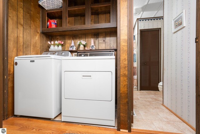 1912 Rosenburg Rd, Kalkaska, MI 49646 - laundry area with separate washer and dryer