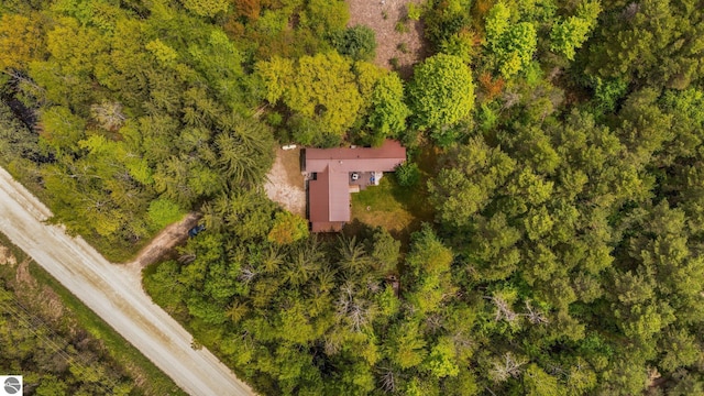 1912 Rosenburg Rd, Kalkaska, MI 49646 - view from above of property