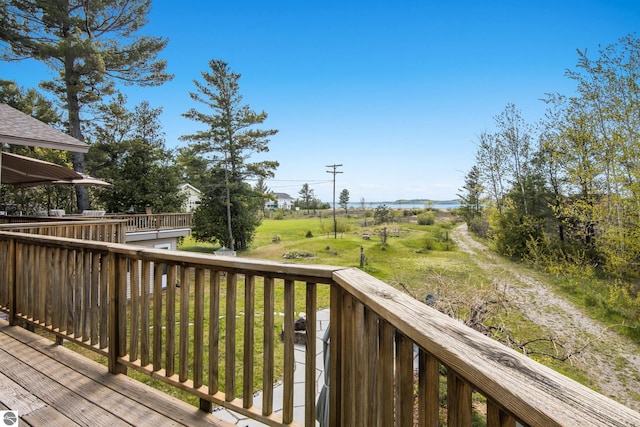 11896 Cabana Shores Rd, Williamsburg, MI 49690 - view of deck