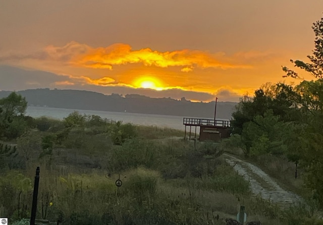 11896 Cabana Shores Rd, Williamsburg, MI 49690 - view of mountain background featuring a large body of water
