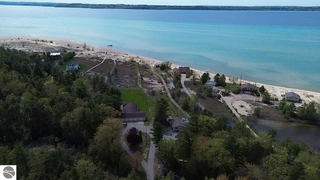 11896 Cabana Shores Rd, Williamsburg, MI 49690 - aerial view of property and surrounding area with a large body of water