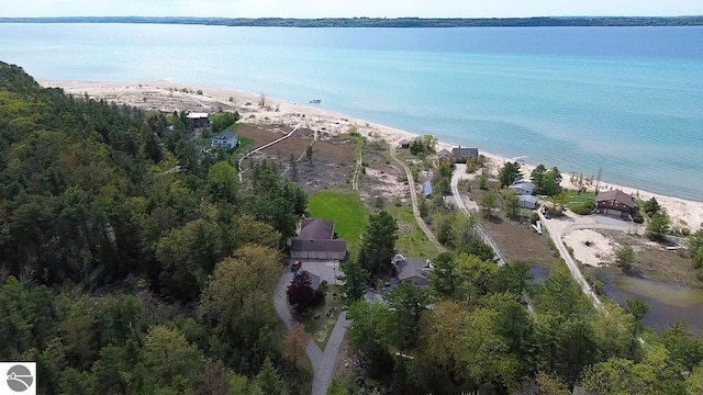 11896 Cabana Shores Rd, Williamsburg, MI 49690 - aerial view of property's location with a large body of water