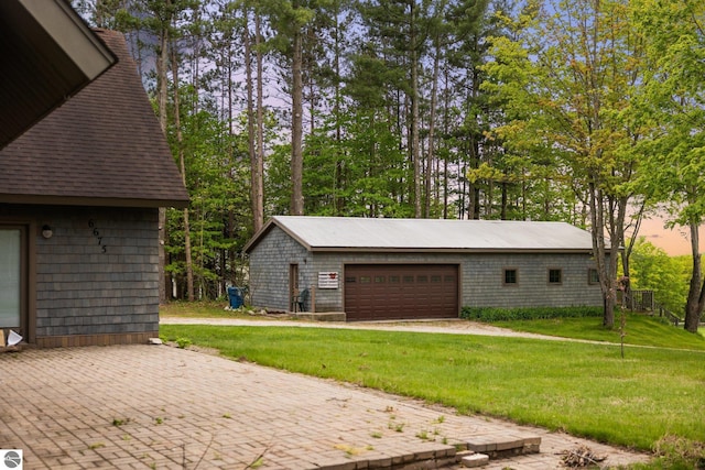 6675 Walker St, Benzonia, MI 49616 - view of detached garage