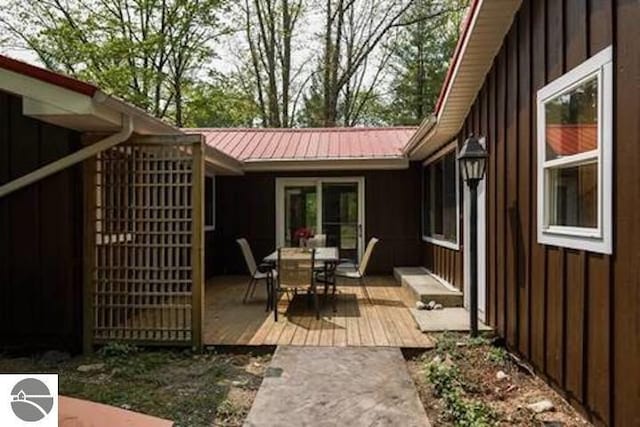 2401 J Maddy Pkwy, Interlochen, MI 49643 - deck with outdoor dining area