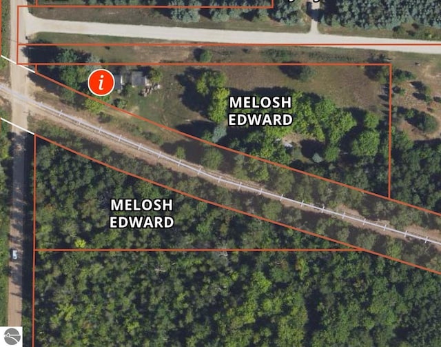 8713 Kingsley Rd, Kingsley, MI 49649 - map / location featuring property boundaries highlighted
