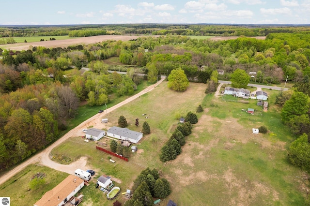 9170 Townline Rd, Kingsley, MI 49649 - aerial overview of property's location featuring rural landscape