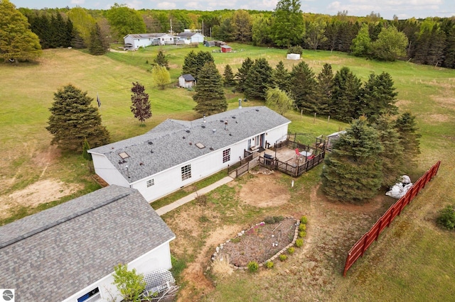 9170 Townline Rd, Kingsley, MI 49649 - aerial view of property and surrounding area with a heavily wooded area