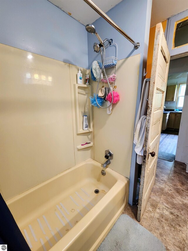 18846 Maple St, Copemish, MI 49625 - full bathroom featuring shower / bathtub combination