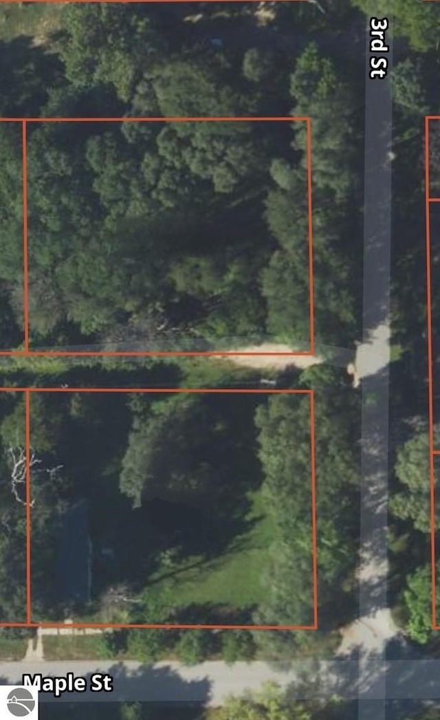 18846 Maple St, Copemish, MI 49625 - map of property location featuring property parcel outlined