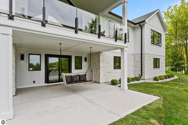 6848 S Carol Ann Dr, Traverse City, MI 49684 - view of patio / terrace featuring a balcony